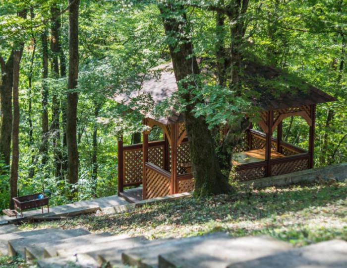 Беседки на территории отеля - Парк-отель «Небуг»
