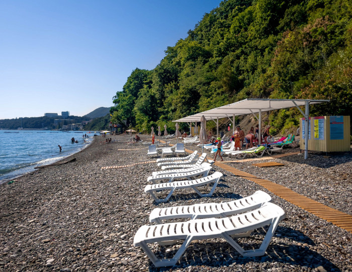 Оборудованный пляж - Парк-отель «Небуг»